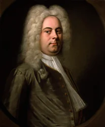 George Frideric Händel, saksalainen säveltäjä, 1726-1728.