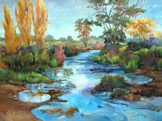 Marais De Cygnes, noin 1990-2005 (öljy kankaalle).