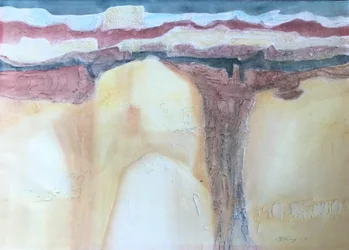 Mixed Media New Mexico, noin 1989 (sekatekniikan monotypiapainatus)
