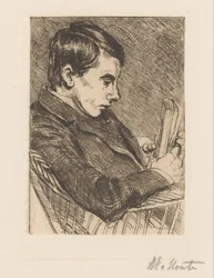 Muotokuva H.W. Mouton kirjalla