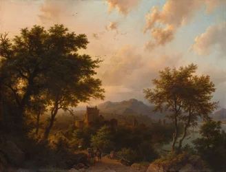Auringonlasku Reinillä, 1853.
