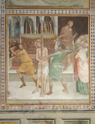 Kohtaus Uudesta testamentista: Kristuksen liputus (fresko)