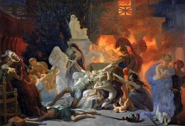 Priamoksen kuolema, noin 1817