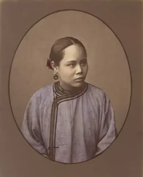 Tyttö Shanghaista 1870-luvulta.