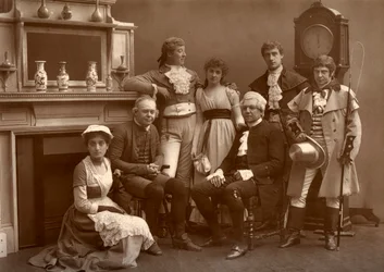 Vaudeville Company in The Road to Ruin, Vaudeville Theatre, Lontoo, 1886