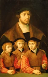 Muotokuva miehestä ja hänen kolmesta poikastaan, 1530-luvun loppu - 1540-luvun alku