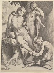 Oreads poistamassa piikkia satyyrin jalasta, 1590