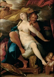 Merkurius varoitti Venusta ja Marsia, noin 1586