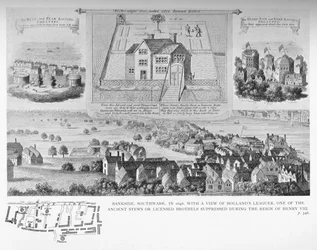 Bankside, Southwark, Lontoo, 1648, 1818 1904