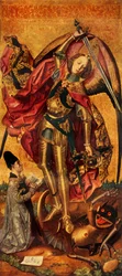 Pyhä Mikael voittaa paholaisen, 1468, 1946