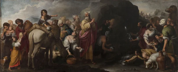 Mooses iskee vettä kalliosta, 1667-1670.