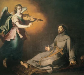Franciscus Assisilaisen ekstaasi, 1700-luku (öljymaalaus)