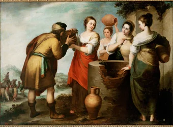 Rebekka ja Eliezer (maalaus kankaalle)