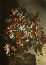 Kukkapala (öljy paneelissa)