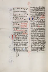 Missale: Fol. 112v: sisältää musiikkia osana palmusunnuntain liturgiaa, 1469.