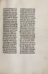 Missale: Fol. 121: sisältää musiikkia Hely Hely Lamalle jne. St. Mattion Passionissa, 1469.