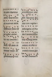 Missale: Fol. 177: Musiikkia erilaisiin tavallisiin rukouksiin, 1469.