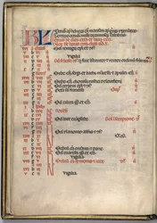 Missale: Fol. 7v: lokakuun kalenterisivu, 1469.