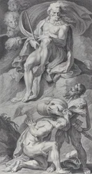 Levy 8: Ulysses vastaanottamassa tuulet nahkalaukussa Aeoluksesta, 1756
