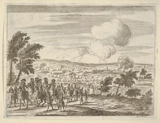 Herttua ja hänen joukkonsa Casalmaggioressa, teoksesta Idea kristillisestä prinssistä ja sankarista ..., 1659.