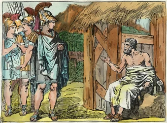Aleksanteri Suuri ja Diogenes Kynikko (413-327 eKr.)
