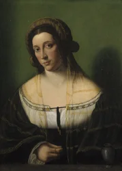 Naisen muotokuva Maria Magdaleenana