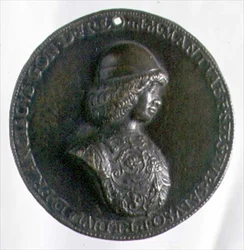 Muotokuvamitali, joka kuvaa Francesco Gonzaga II:ta (1466-1519) (pronssi) (kääntöpuoli, katso 96846)