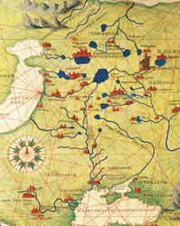 Itä-Eurooppa ja Keski-Aasia: Transilvania ja Venäjä, Atlas of the World kolmessakymmenessä kolmessa kartassa, kirjoittaja Battista Agnese