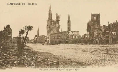 Grand Place, Ypres, 27. kesäkuuta 1915