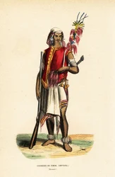 Atoni soturi Kupangista, Länsi-Timor, Indonesia