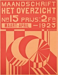 Kansi "Het Overzicht" -lehden maalis-huhtikuussa 1923, 1923