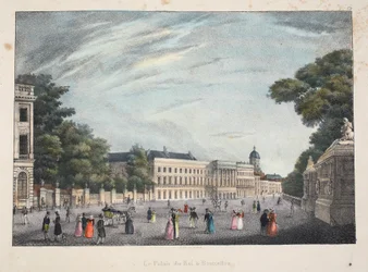 Kuninkaan palatsi Brysselissä, noin 1895 (valokuva)