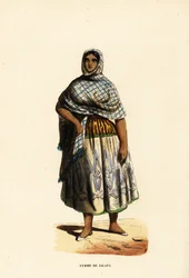 Nainen Xalapan kaupungista, Veracruzista, Meksikosta