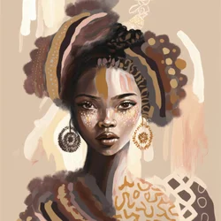 Elegantti naisen muotokuva