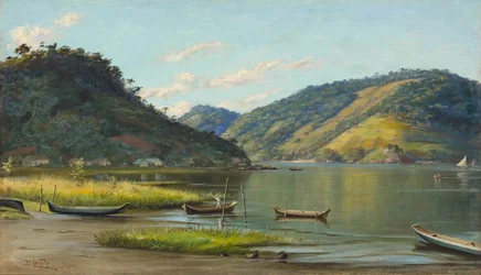 Benedito Calixto - Veneiden kanssa varustettu lahti, SP, 1907