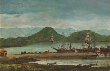 Benedito Calixto - Santosin satama, SP, 1888