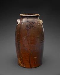 Churn, c. 1880 (liukulasitettu kivitavara)