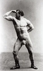 Saksalainen kehonrakentaja Eugen Sandow