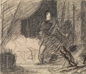 Duncanin murha - Macbeth ruumiin äärellä (ja Lady Macbeth lähestyy)