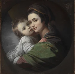 Elizabeth Shewell West ja hänen poikansa, Raphael, n. 1770 (öljy kankaalle)
