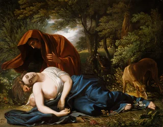 Prokriksen kuolema, 1770, retusoitu 1803.