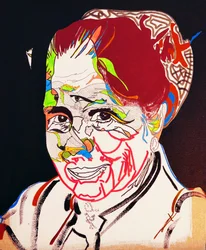 Historian 50 suurinta kirjailijaa : Marguerite Yourcenar, 2015 (öljy ja akryyli kankaalle)