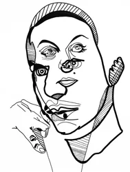 Entre-deux 2, 2022 (akryyli paperille)