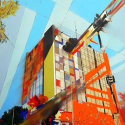 Overlandscape : Meksiko 3, 2016 (öljy kankaalle)