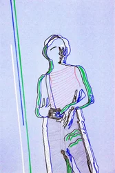 Passager 2, 2020 (akryyli seulapainetulle japanilaiselle paperille)