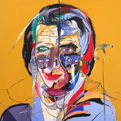 Sébastien bleu, 2000 (öljy kankaalle)