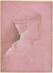Naisen rintakuva recto, n. 1458.
