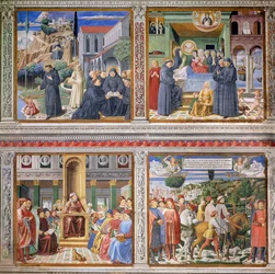 Kohtauksia pyhän Augustinuksen elämästä, 1463-65