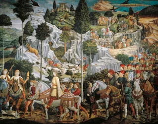 Tietäjäkuninkaiden kulkue Betlehemiin, Palazzo Medici Riccardin kappeli, Firenze