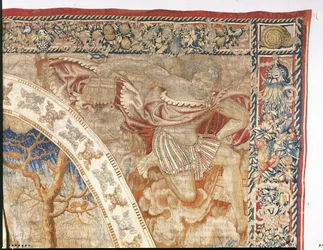 Brysselin allegorinen kuvakudos, joka kuvaa joulukuun "The Medallion Months", n. 1525